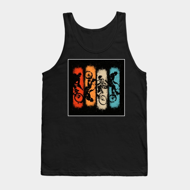 Grunge Bmx Apparel - Vintage Bmx Bike Tank Top by BabyYodaSticker